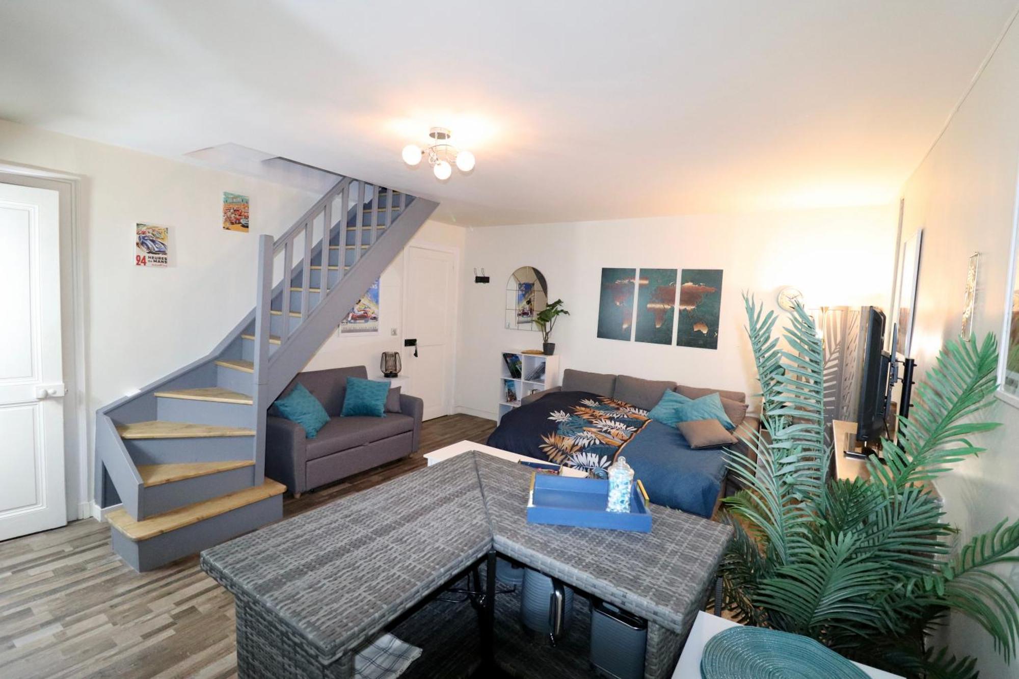 Duplex Au 2Eme Et De Notre Maison -Acces Au Jardin-Smart Tv-Streaming-Wifi Льо Ман Екстериор снимка