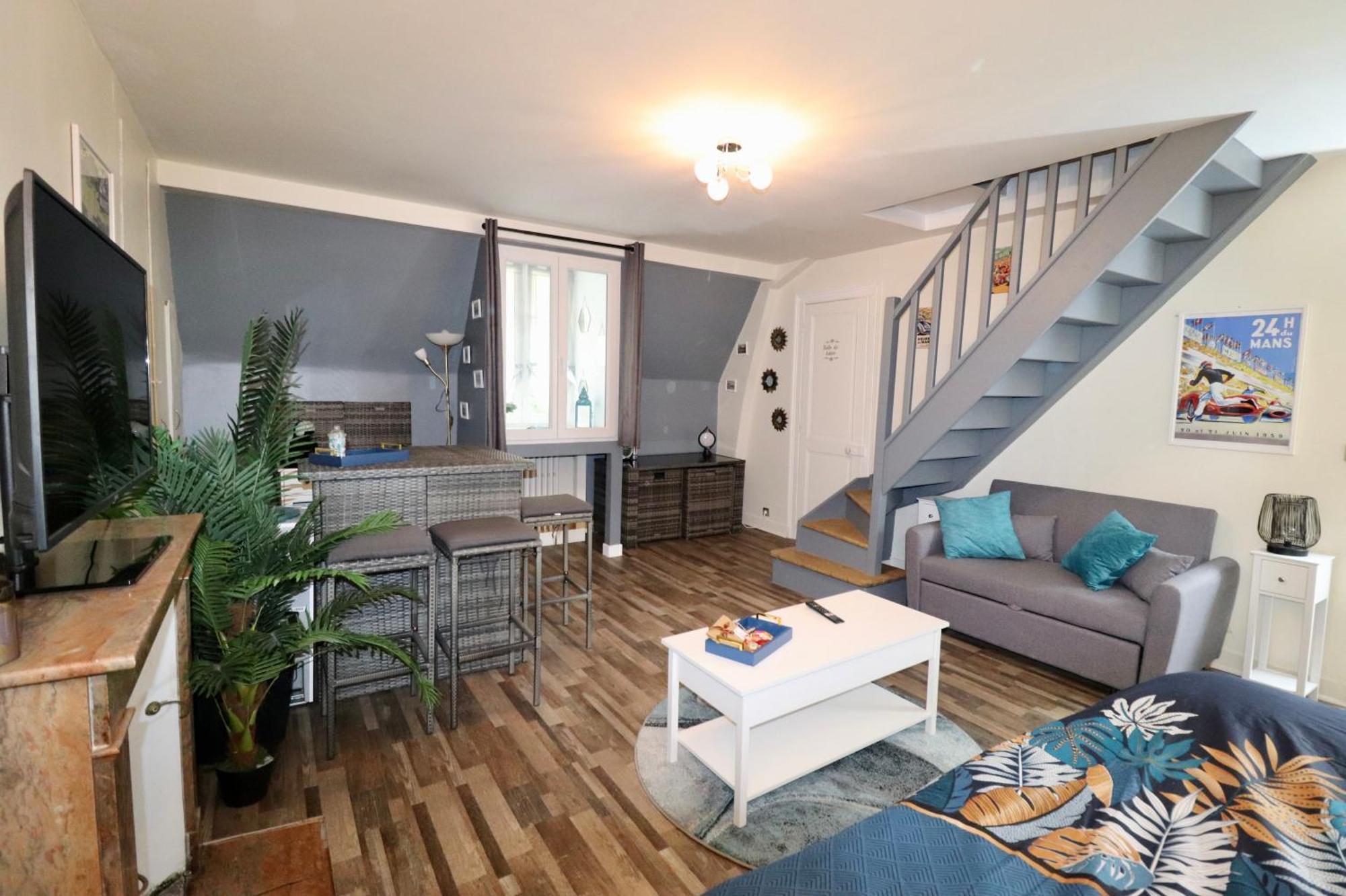 Duplex Au 2Eme Et De Notre Maison -Acces Au Jardin-Smart Tv-Streaming-Wifi Льо Ман Екстериор снимка