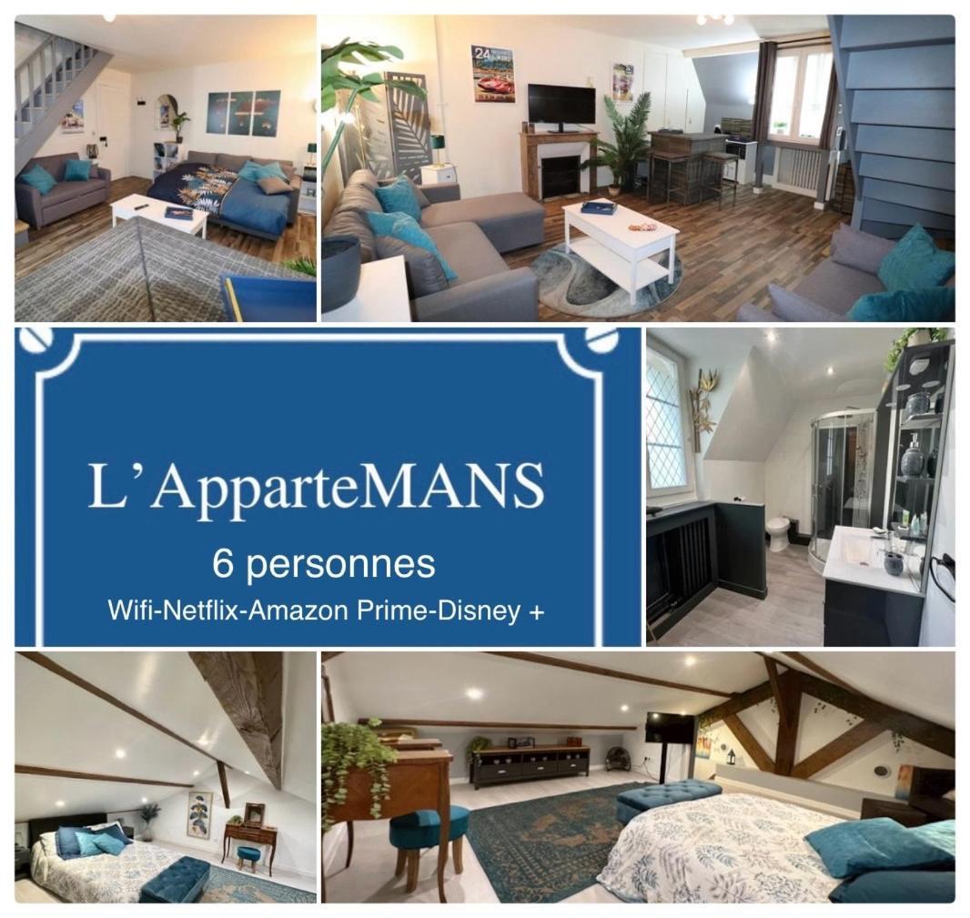 Duplex Au 2Eme Et De Notre Maison -Acces Au Jardin-Smart Tv-Streaming-Wifi Льо Ман Екстериор снимка